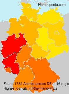 Surname Andres in Germany Surname Andres in Germany
