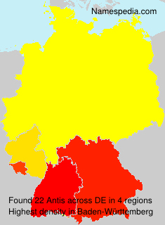 Surname Antis in Germany Surname Antis in Germany