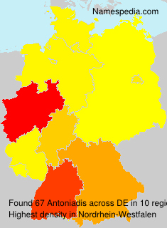 Surname Antoniadis in Germany Surname Antoniadis in Germany