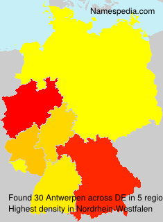 Surname Antwerpen in Germany Surname Antwerpen in Germany