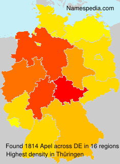 Surname Apel in Germany Surname Apel in Germany