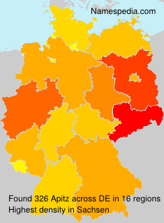 Surname Apitz in Germany Surname Apitz in Germany