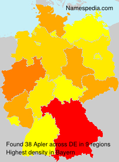 Surname Apler in Germany Surname Apler in Germany