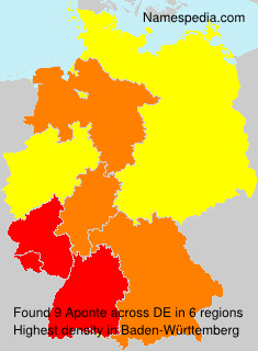 Surname Aponte in Germany Surname Aponte in Germany