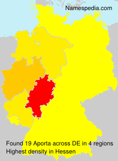 Surname Aporta in Germany Surname Aporta in Germany