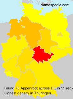 Surname Appenrodt in Germany Surname Appenrodt in Germany