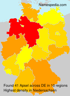 Surname Apsel in Germany Surname Apsel in Germany