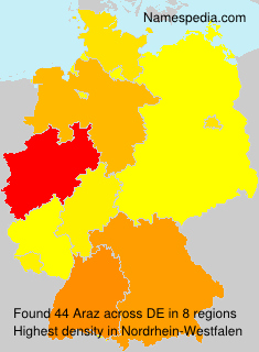 Surname Araz in Germany Surname Araz in Germany