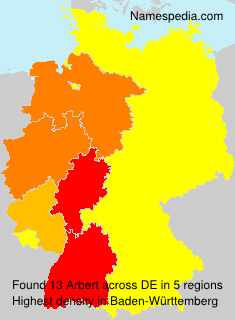 Surname Arbert in Germany Surname Arbert in Germany