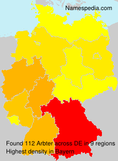 Surname Arbter in Germany Surname Arbter in Germany