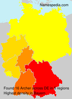 Surname Archer in Germany Surname Archer in Germany