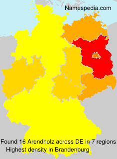 Surname Arendholz in Germany Surname Arendholz in Germany
