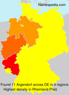 Surname Argendorf in Germany Surname Argendorf in Germany