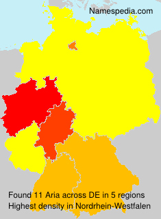 Surname Aria in Germany Surname Aria in Germany