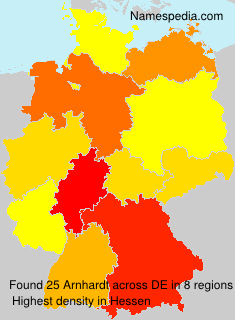 Surname Arnhardt in Germany Surname Arnhardt in Germany