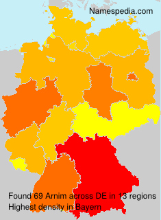 Surname Arnim in Germany Surname Arnim in Germany