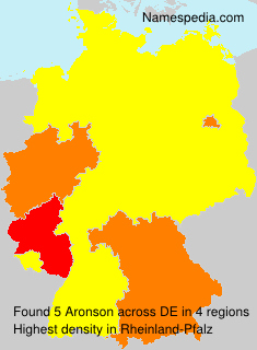 Surname Aronson in Germany Surname Aronson in Germany