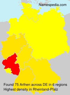 Surname Arthen in Germany Surname Arthen in Germany