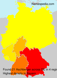 Surname Aschberger in Germany Surname Aschberger in Germany