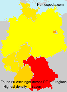 Surname Aschinger in Germany Surname Aschinger in Germany
