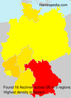 Surname Aschner in Germany Surname Aschner in Germany