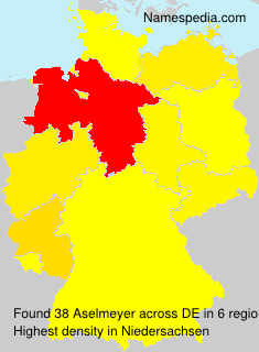 Surname Aselmeyer in Germany Surname Aselmeyer in Germany