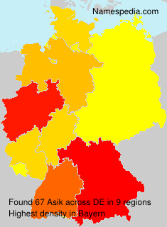 Surname Asik in Germany Surname Asik in Germany