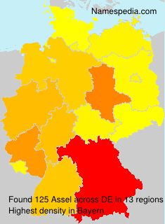 Surname Assel in Germany Surname Assel in Germany