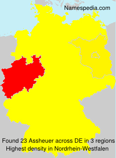 Surname Assheuer in Germany Surname Assheuer in Germany