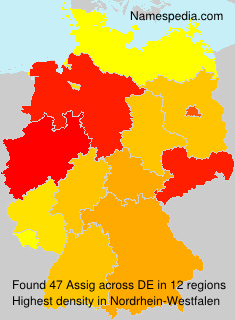 Surname Assig in Germany Surname Assig in Germany