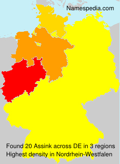 Surname Assink in Germany Surname Assink in Germany