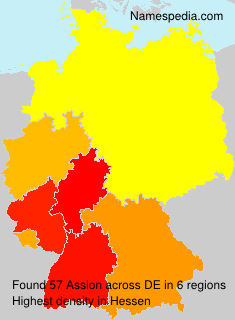 Surname Assion in Germany Surname Assion in Germany