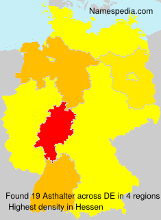 Surname Asthalter in Germany Surname Asthalter in Germany