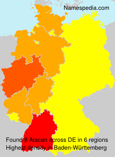 Surname Atacan in Germany Surname Atacan in Germany