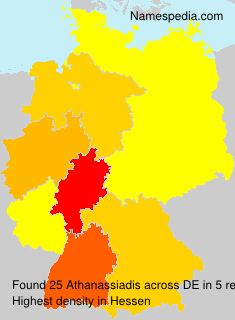 Surname Athanassiadis in Germany Surname Athanassiadis in Germany
