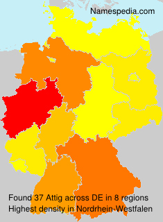 Surname Attig in Germany Surname Attig in Germany