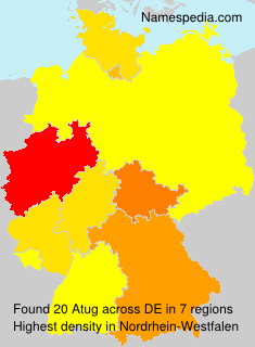 Surname Atug in Germany Surname Atug in Germany
