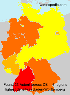 Surname Aubert in Germany Surname Aubert in Germany