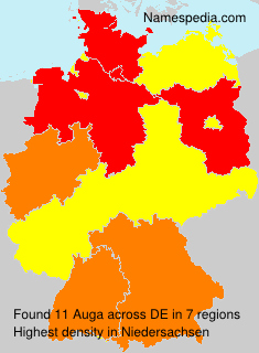 Surname Auga in Germany Surname Auga in Germany