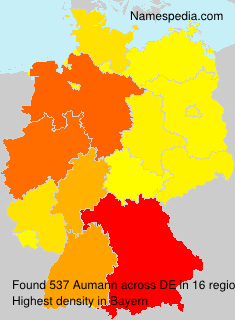 Surname Aumann in Germany Surname Aumann in Germany
