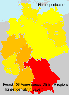 Surname Auner in Germany Surname Auner in Germany