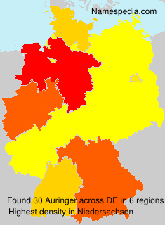 Surname Auringer in Germany Surname Auringer in Germany