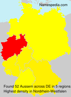 Surname Aussem in Germany Surname Aussem in Germany