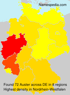 Surname Auster in Germany Surname Auster in Germany