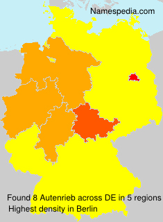 Surname Autenrieb in Germany Surname Autenrieb in Germany