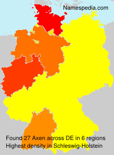 Surname Axen in Germany Surname Axen in Germany