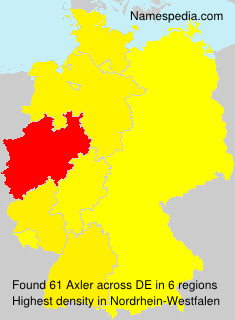 Surname Axler in Germany Surname Axler in Germany