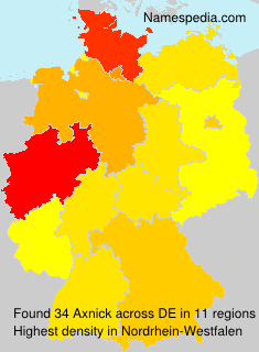 Surname Axnick in Germany Surname Axnick in Germany