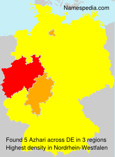 Surname Azhari in Germany Surname Azhari in Germany