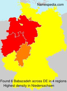 Surname Babazadeh in Germany Surname Babazadeh in Germany